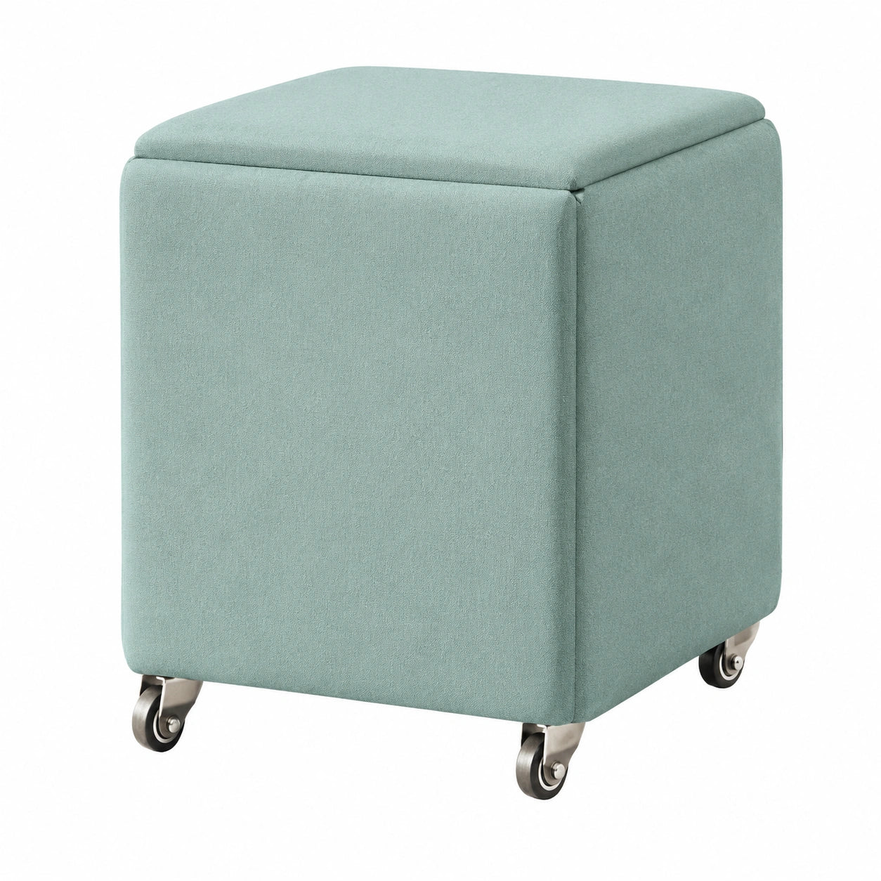 Vielseitiger Aufbewahrungshocker mit Rollen, stapelbar für Küche und Wohnzimmer, modernes Design
