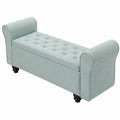 Elegante grüne Bettbank mit Stauraum – ideal für Schlafzimmer und Wohnzimmer