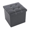 Multifunktionaler PU-Ledersitzhocker mit Stauraum, 38x38x38 cm - Ideal für Wohnzimmer und Kinderspielzeug